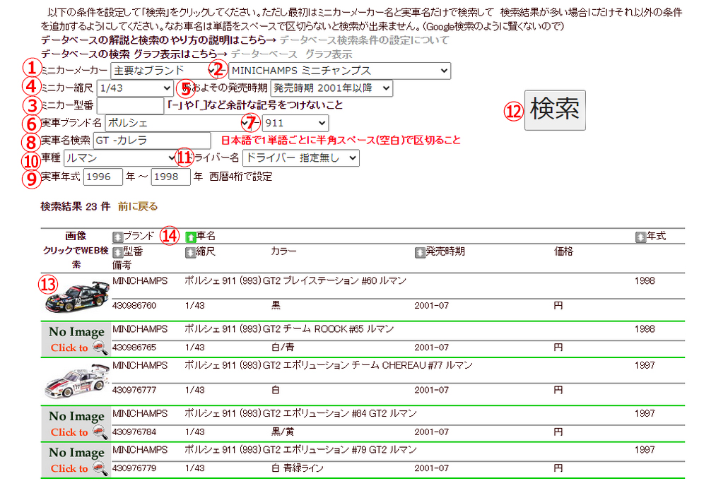 dbsearch sample