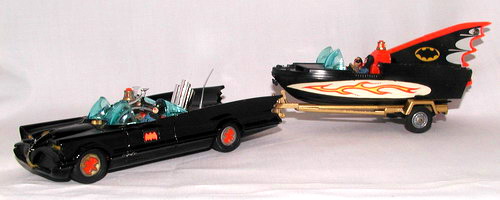 batmobile and trailer