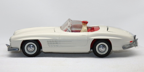 Asahi Toys Mercedes Benz 230Sl White Tin Toy Car F/S FEDEX